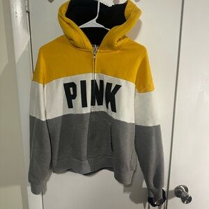 PINK Hoodie with fuzzy hood